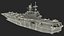 USS Tripoli LHA 7 with Aircrafts 3D model