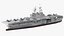 USS Tripoli LHA 7 with Aircrafts 3D model