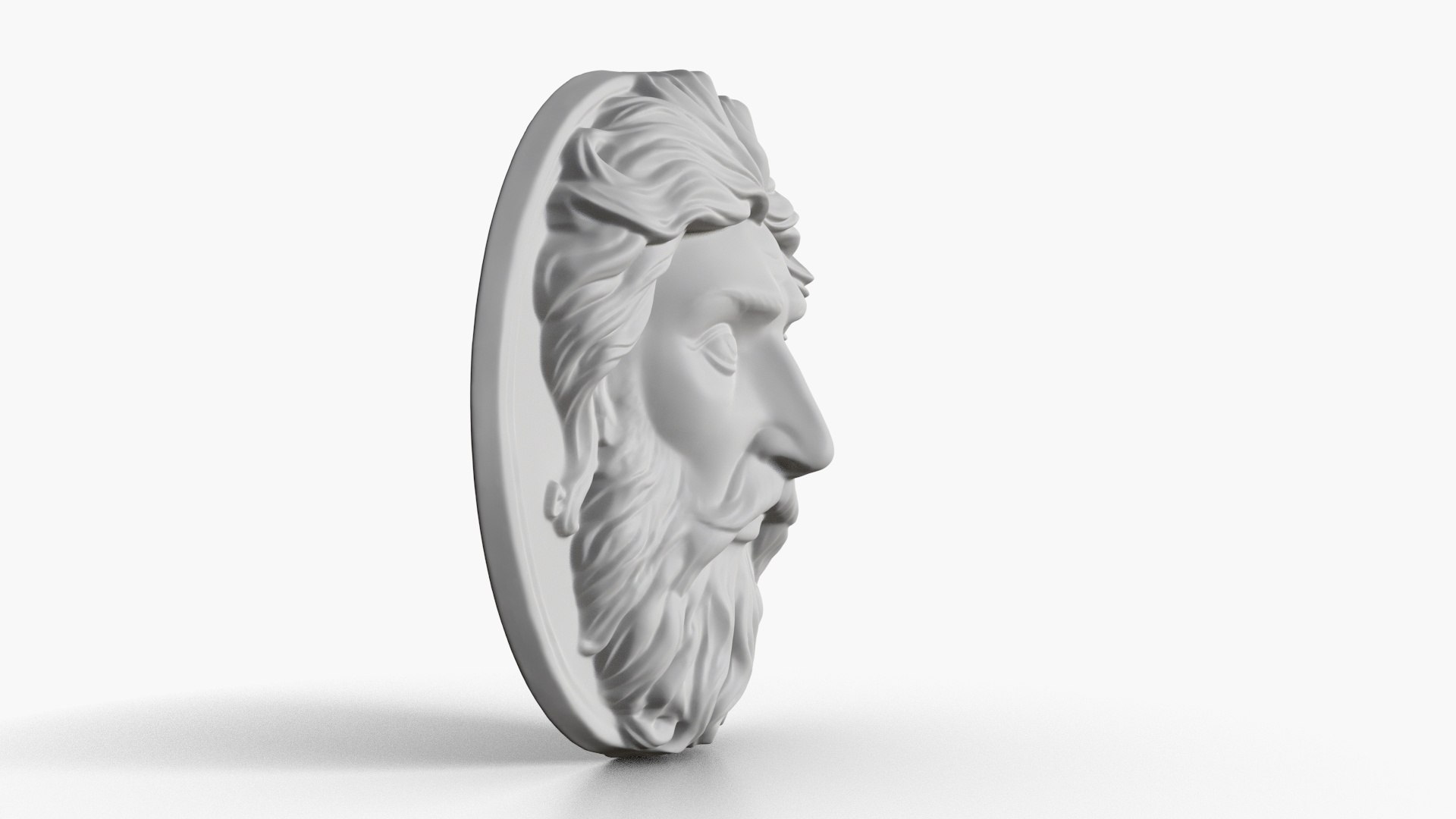 3D Greek God Face Relief 4 - TurboSquid 2290123