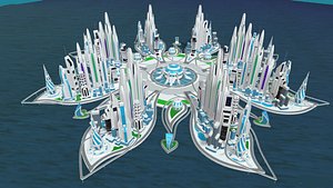 flower style city model