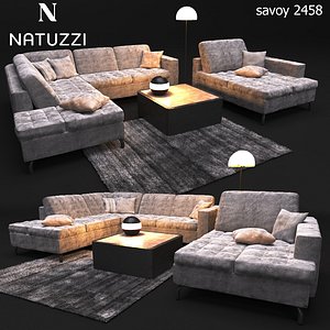 sofa natuzzi sawoy 2458 3D model