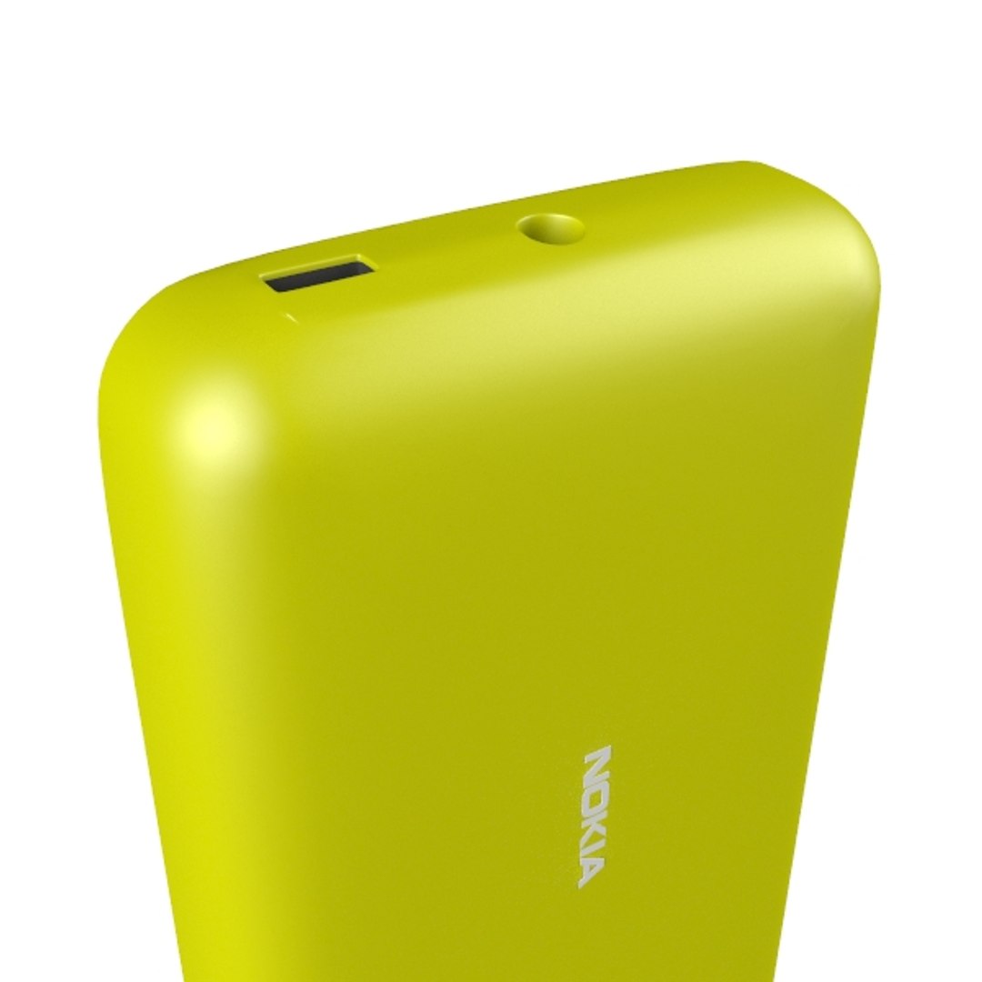 3d Model Nokia 207 Yellow