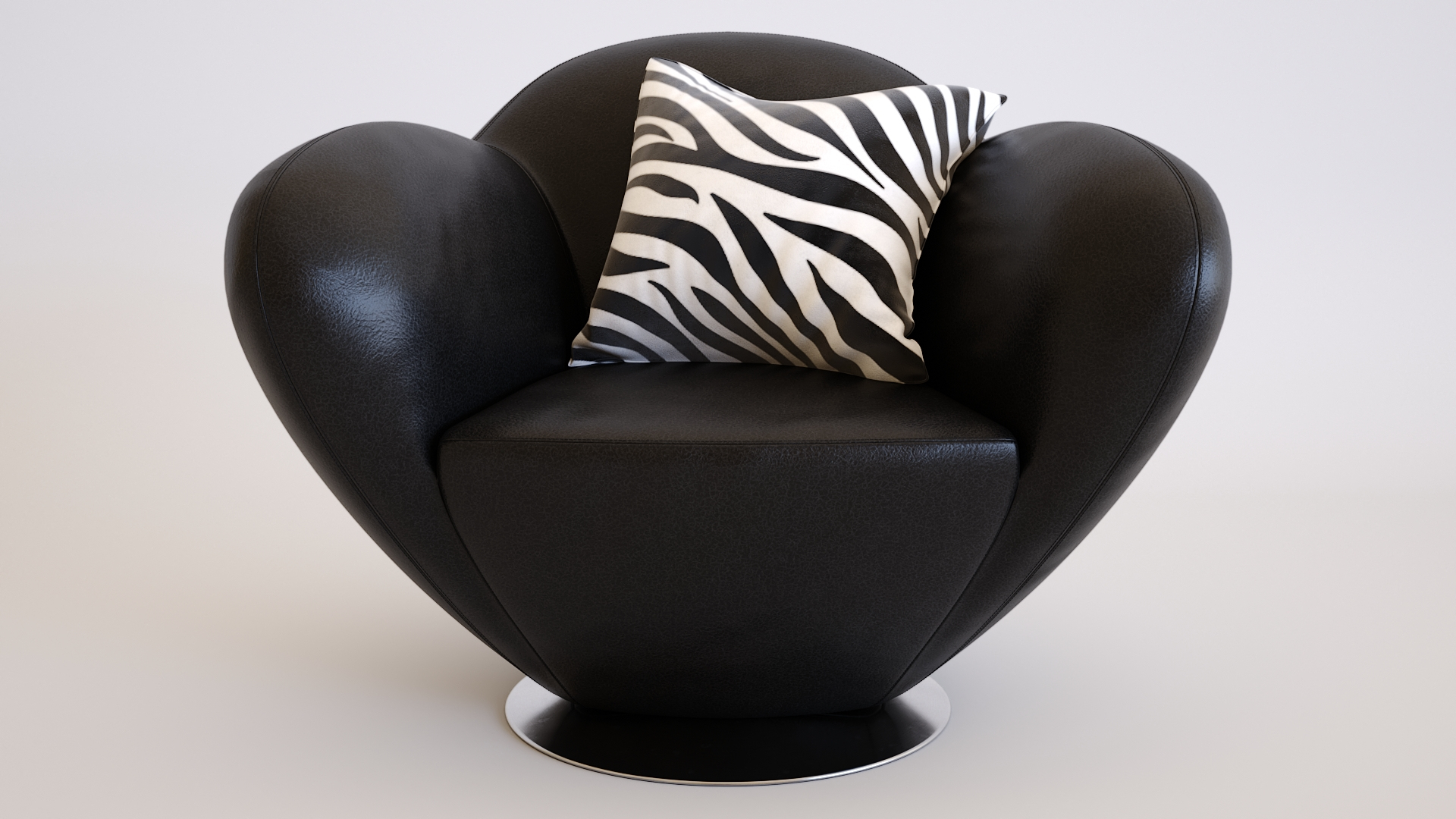 Lotus Armchair Leather 3D Model TurboSquid 2067381