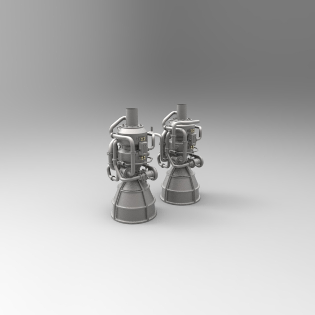 3D Engine Thrusters Model - TurboSquid 1222728
