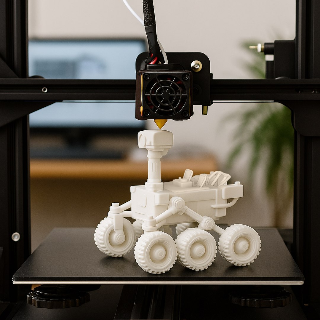 Mars Rover Robot STL 3D Printable Planetary Exploration Vehicle Model ...