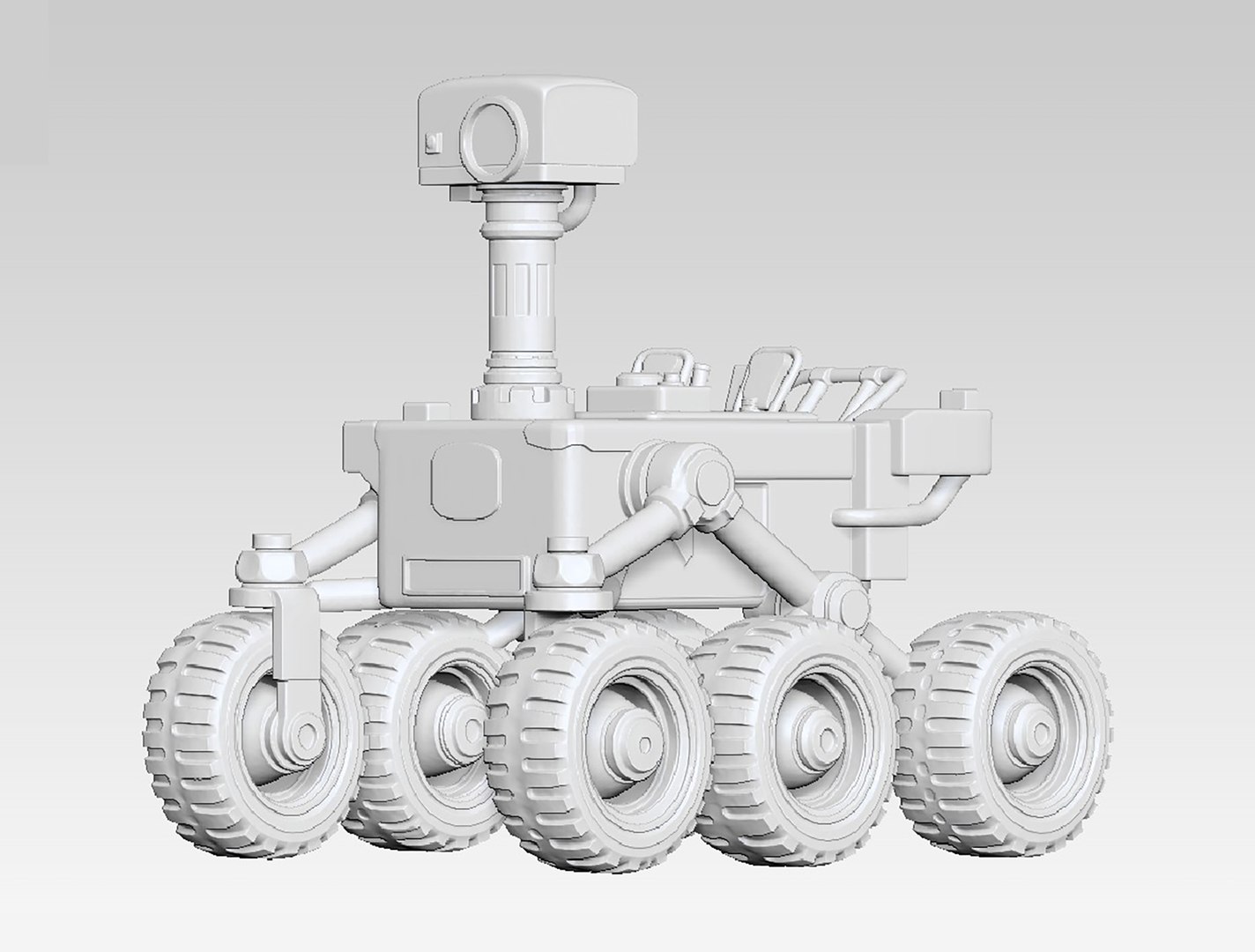 Mars Rover Robot STL 3D Printable Planetary Exploration Vehicle Model ...