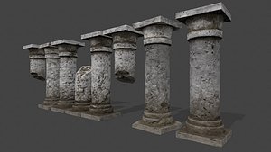 3D pillar column model