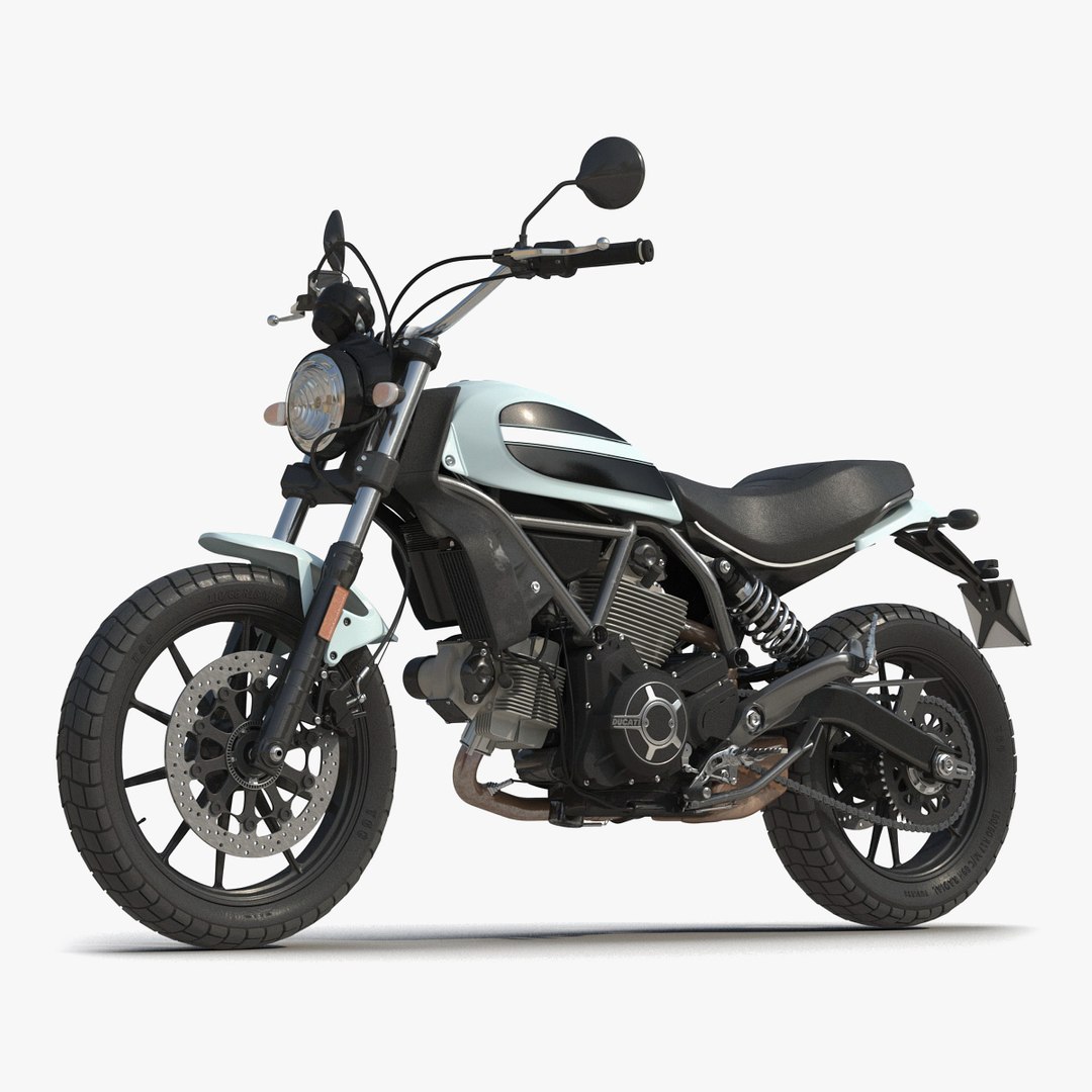 Generic Motorcycle 3D Model 3D model preview