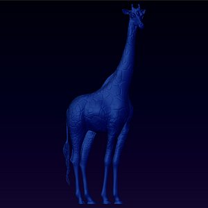 giraffe bas relief 3ds free
