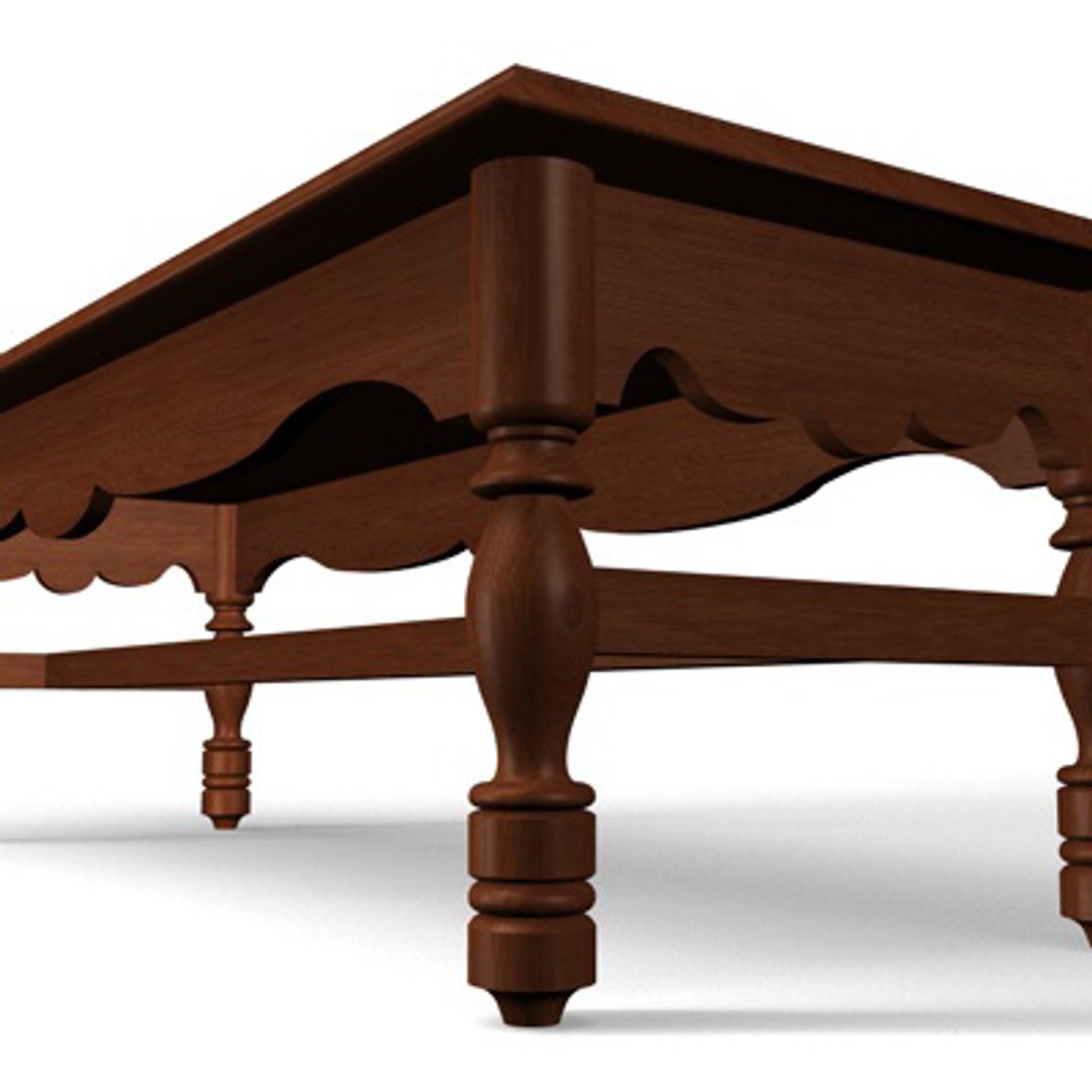 Old Fashioned Coffee Table Fbx