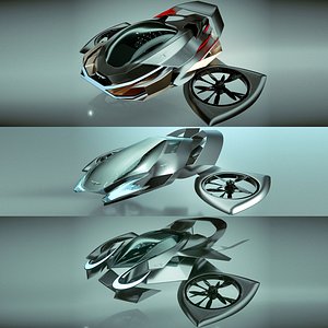 3D SALE 3 in 1 Copter Car Bundle 08 model