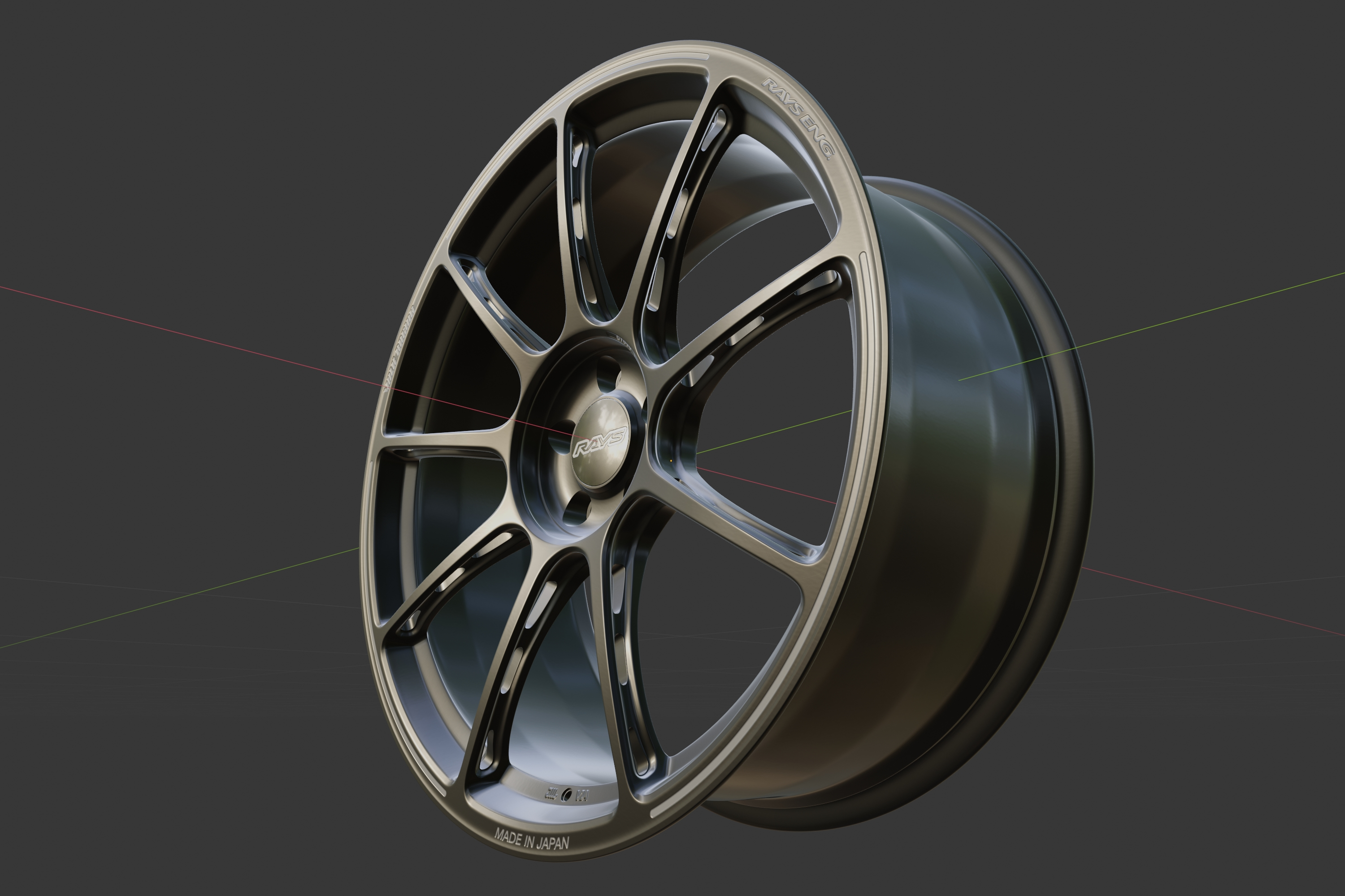 RAYS VOLK RACING GT090 车轮3D模型 - TurboSquid 1813455