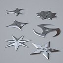 shuriken ninja obj