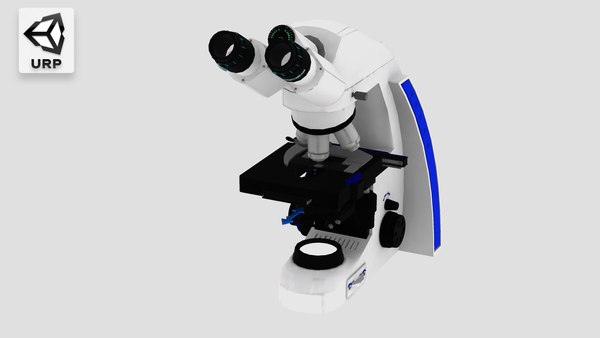 Detailed Laboratory Microscope Model Unity URP 3D model