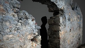 Abandoned House Ruined Part Scan - House Wall 3D model