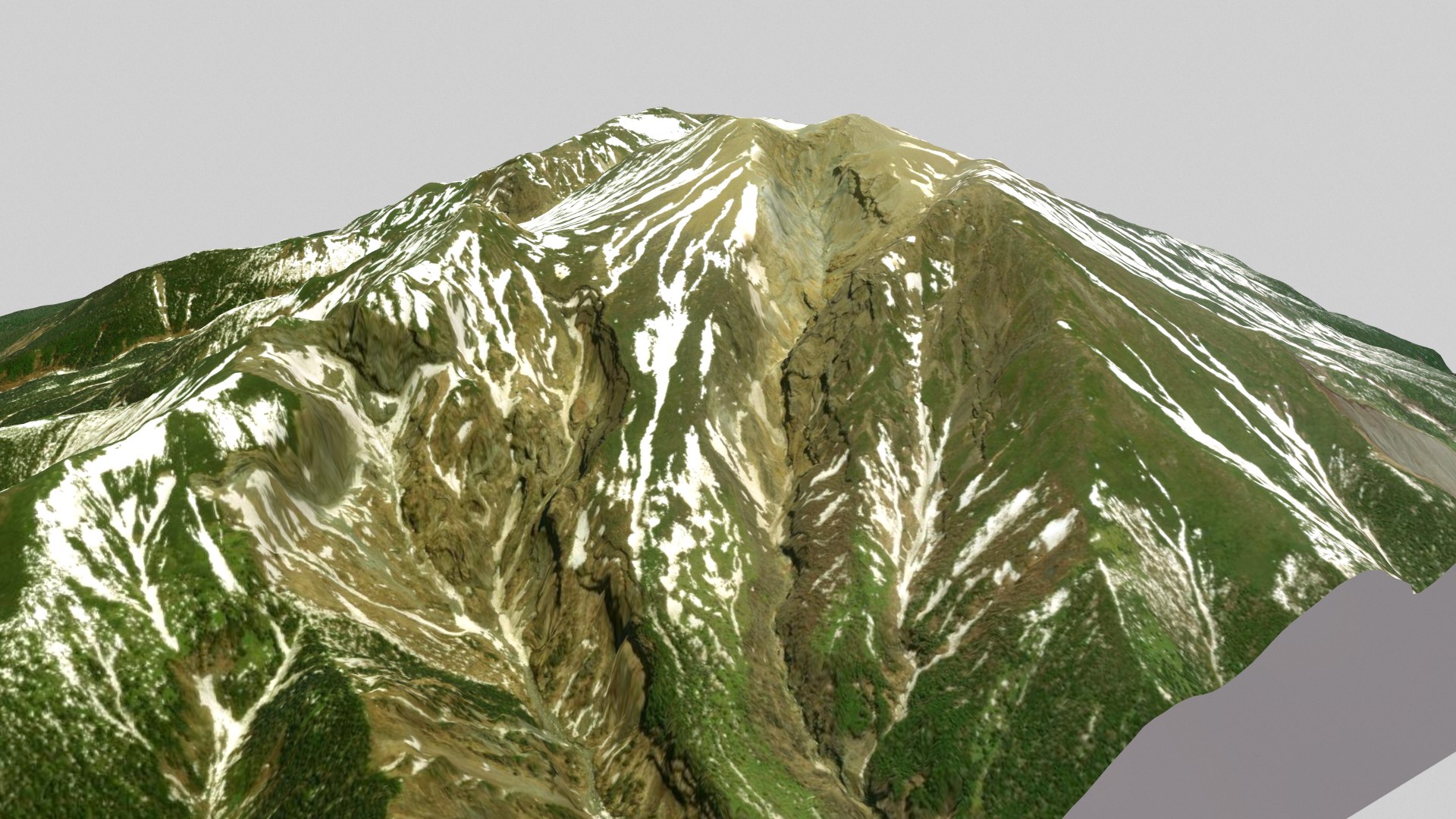 3D Mountain Landscape Volcano Ontake Japan Model - TurboSquid 2191540
