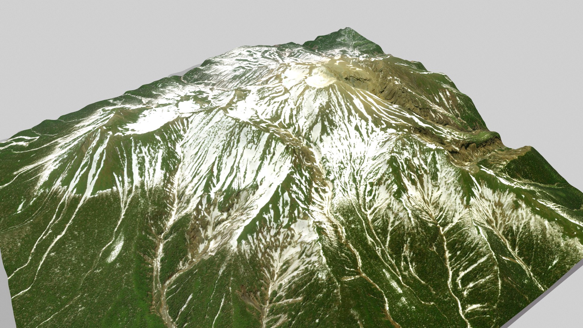 3D Mountain Landscape Volcano Ontake Japan Model - TurboSquid 2191540
