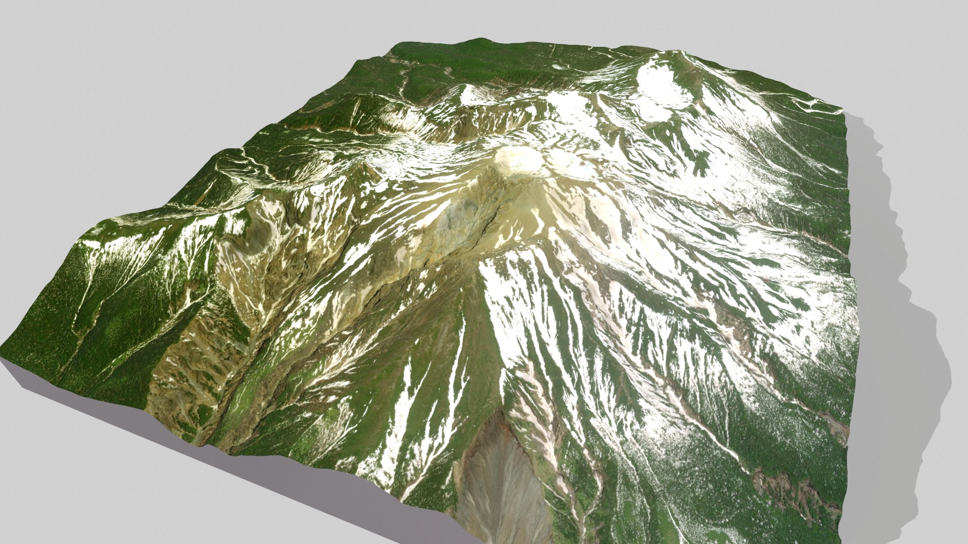 3D Mountain Landscape Volcano Ontake Japan Model - TurboSquid 2191540