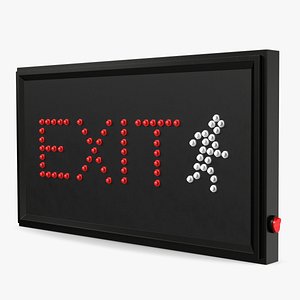 Exit Red LED Light Display OFF
