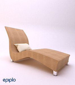 chaise lounge 3d obj