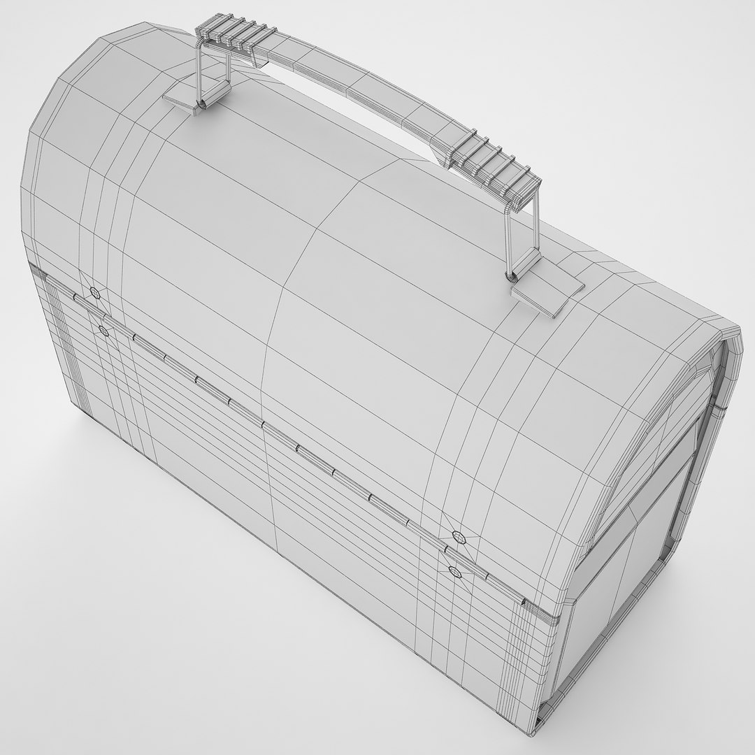 3d Model Metal Lunch Box