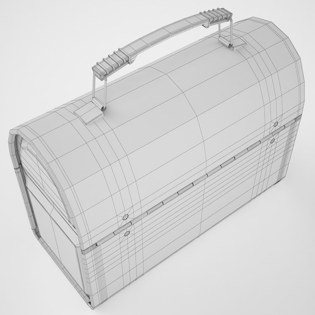 3d Model Metal Lunch Box