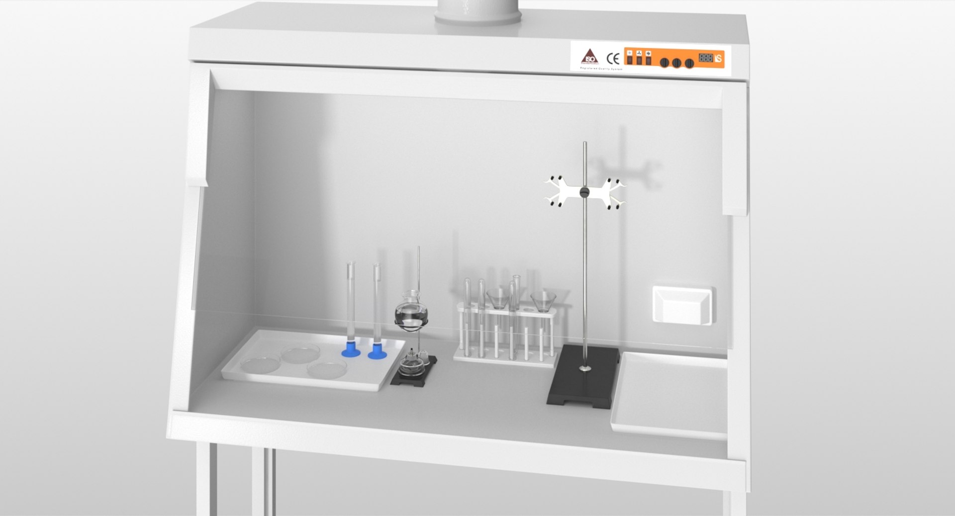 Realistic Ventilation Laboratory Shelf 3D Model - TurboSquid 1237731