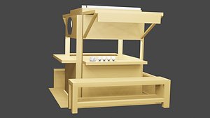 booth stand 3D model