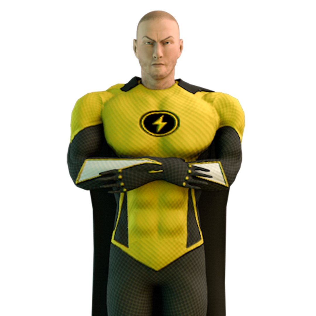Low Poly 3D Super Hero 3D Model - TurboSquid 1725897