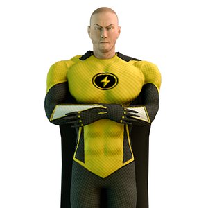 Low poly Super Hero