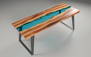 Epoxy table 3d model deals