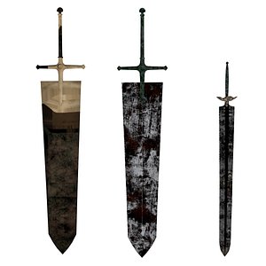 asta swords - black 3D model