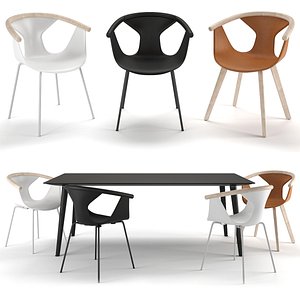 3D chair table babila tba