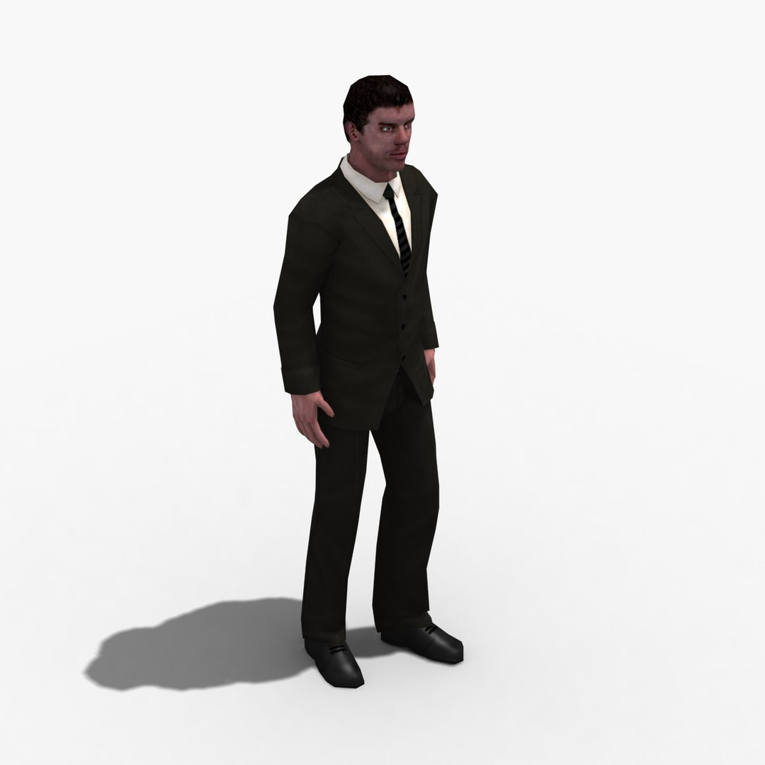 3d Model Male Civilian Rigged