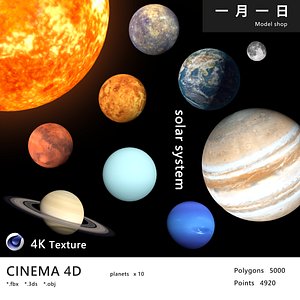 Solar System Planets Compilation 3D model