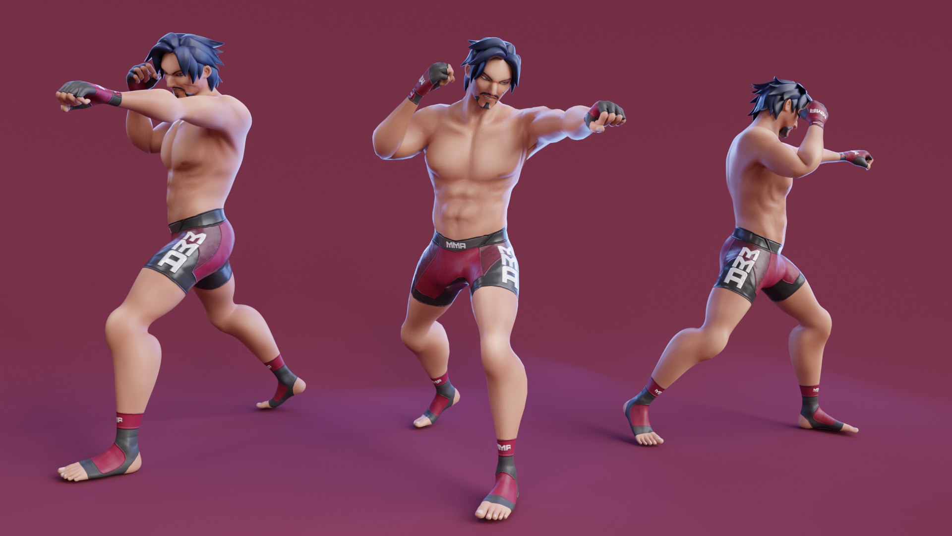 Low Poly Boxer - MMA Fighter - Alejandro 3D Model - TurboSquid 2067730