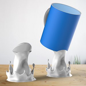 Mug holder cup holder Splash 3D printable model