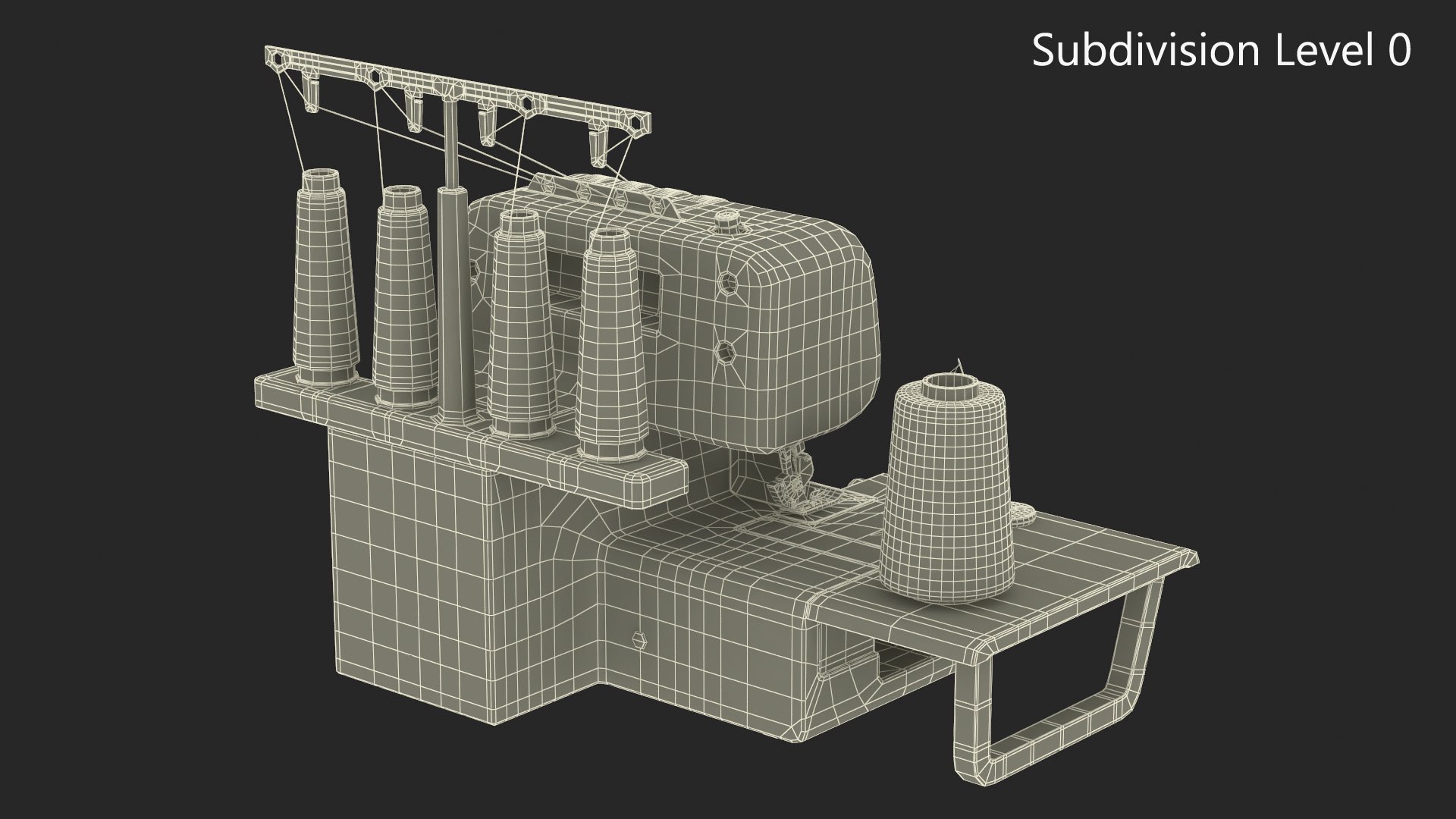 Sewing Machine With Needle Threader 3D Model - TurboSquid 2387283