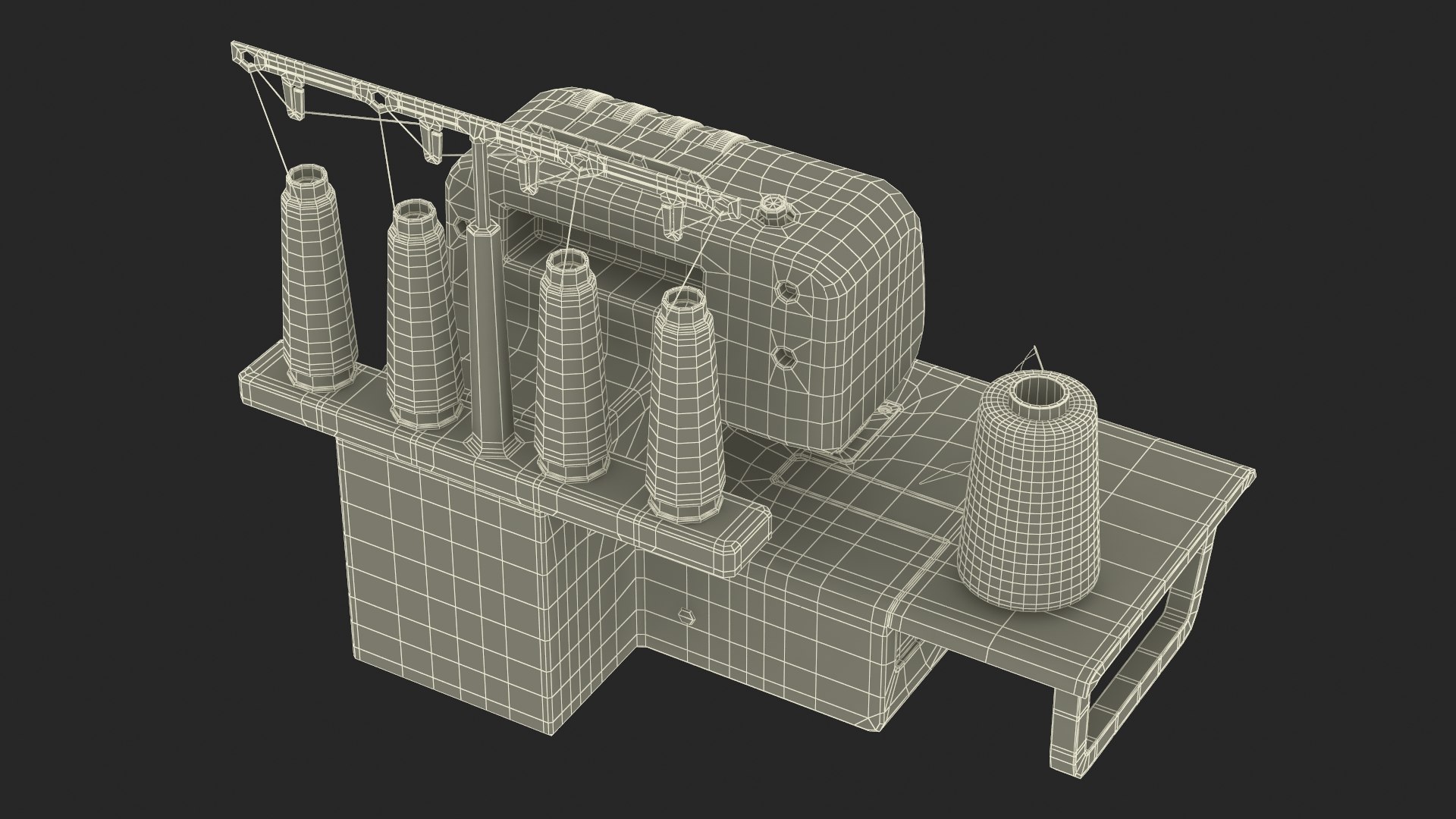 Sewing Machine With Needle Threader 3D Model - TurboSquid 2387283