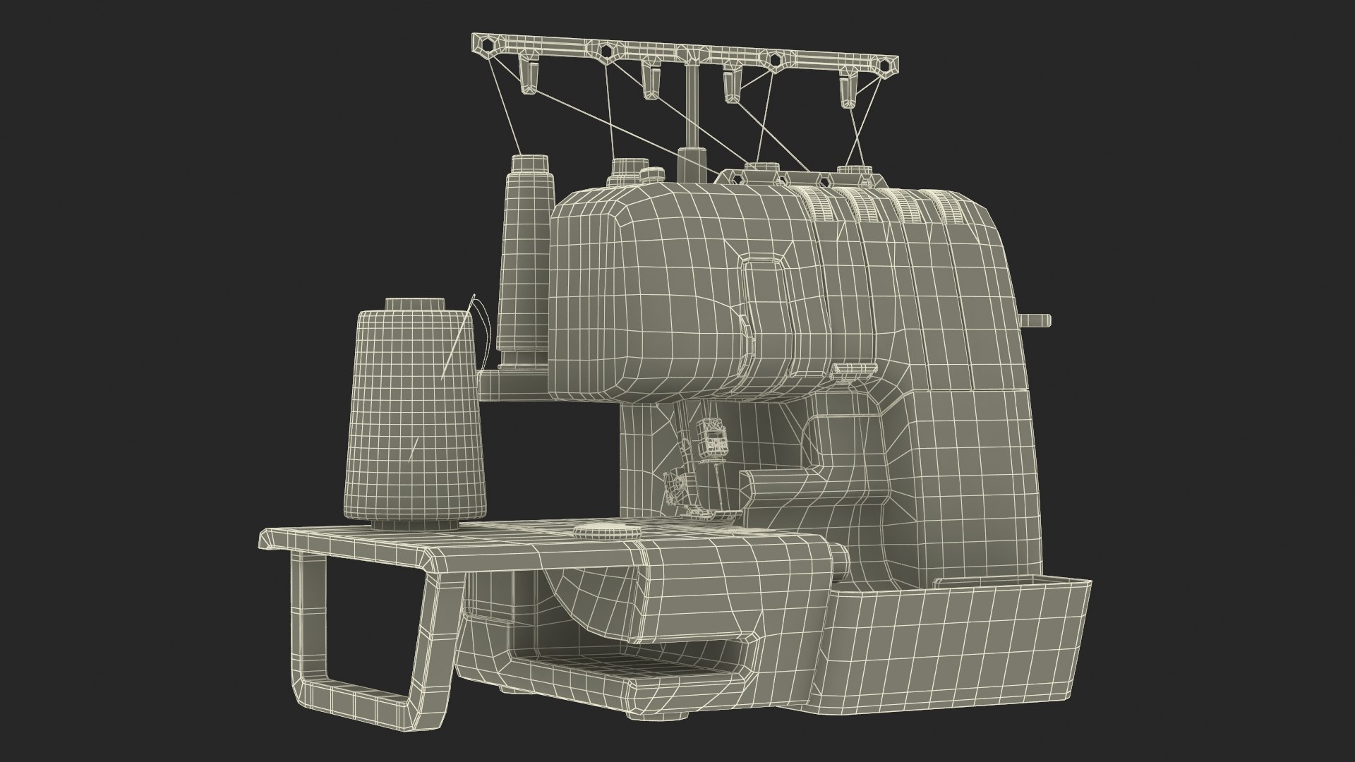 Sewing Machine With Needle Threader 3D Model - TurboSquid 2387283