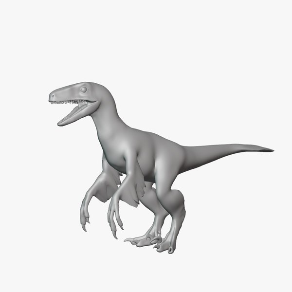 Microraptor Basemesh Low Poly 3D
