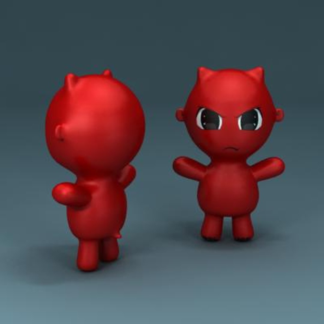 3d model devil toy