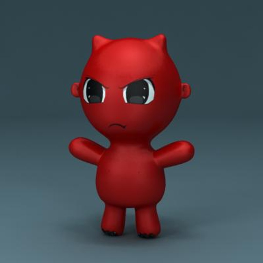 3d model devil toy