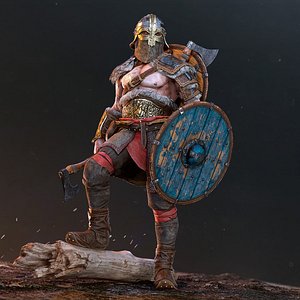 3D Viking Character Rigged