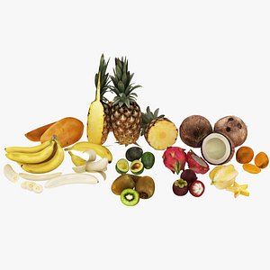 3D model Exotic Fruits