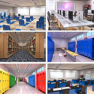School Interior Collection 5 3D model