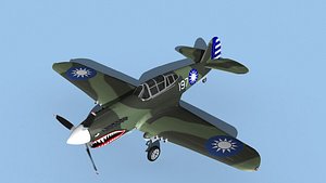 Curtiss P-40F Tomahawk V14 China model