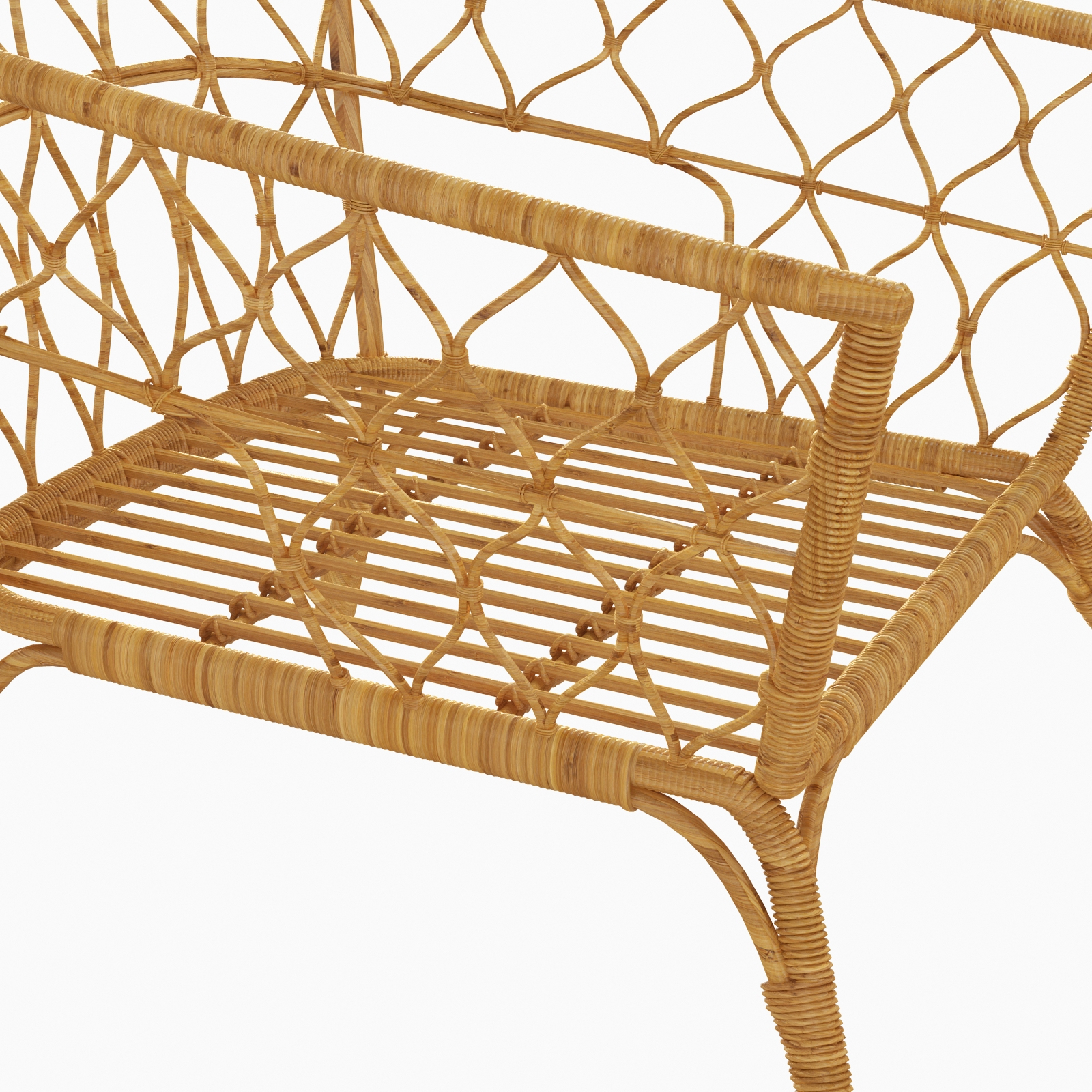 Rattan chair ikea stockholm model TurboSquid 1193358