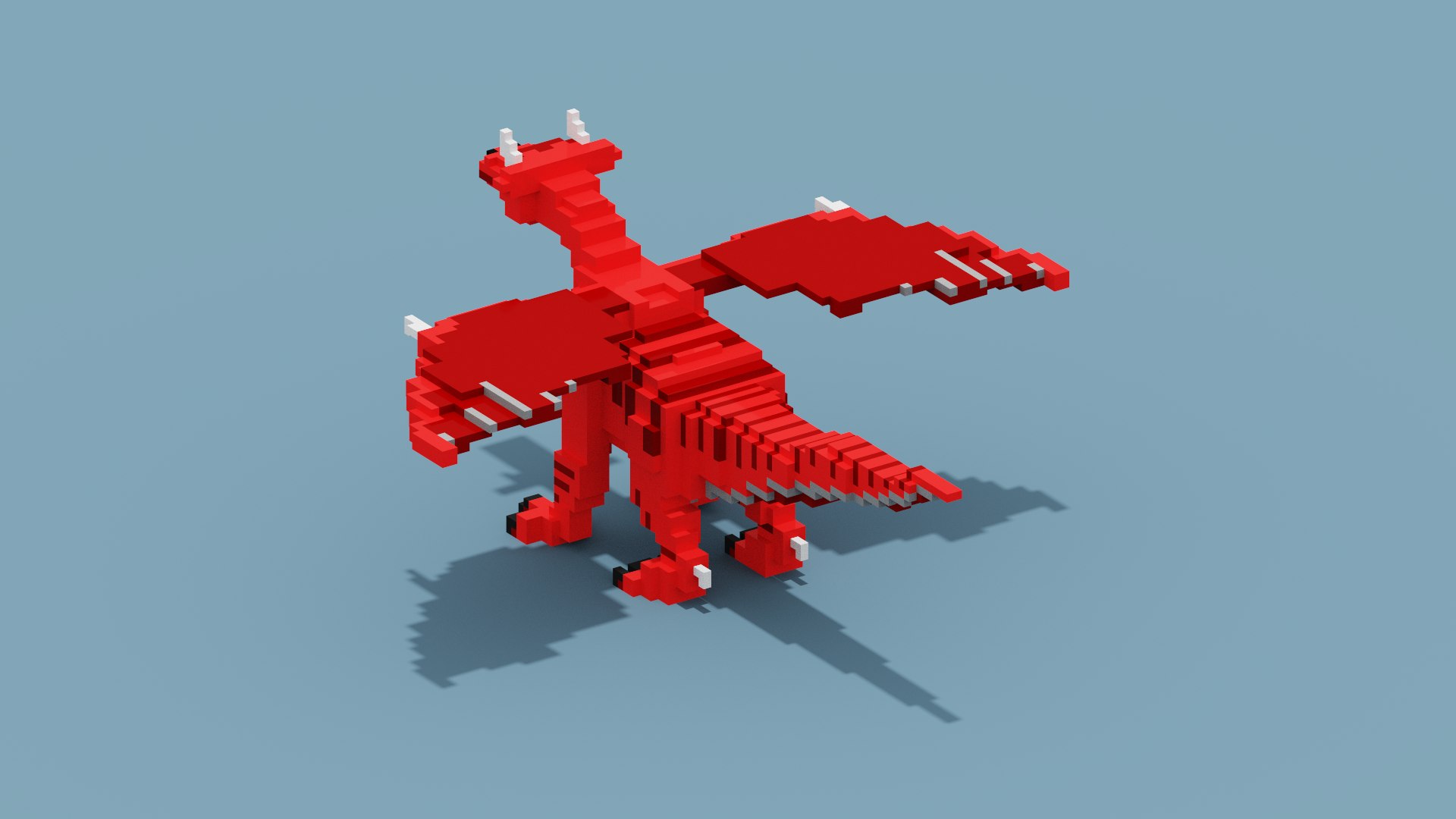Voxel Dragon 3D Model - TurboSquid 1945419