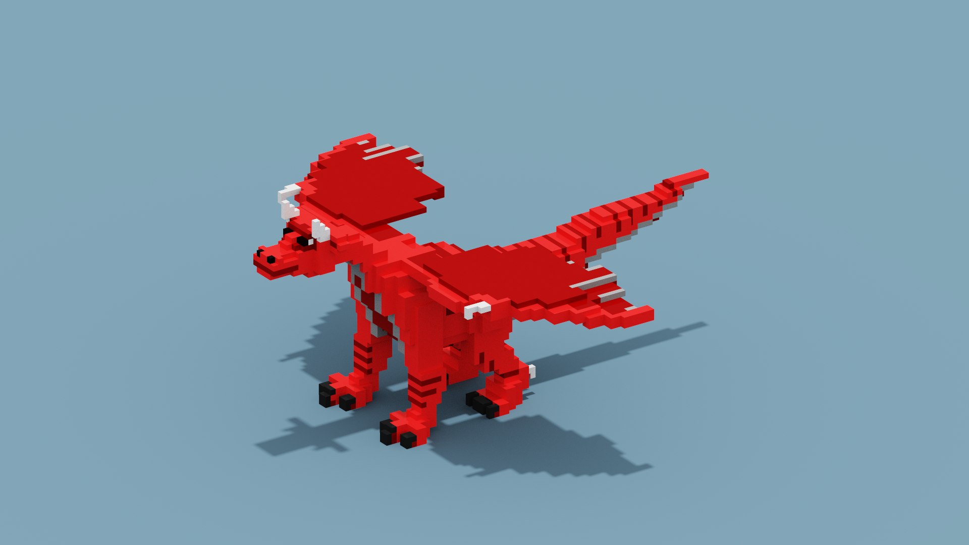 Voxel Dragon 3D Model - TurboSquid 1945419